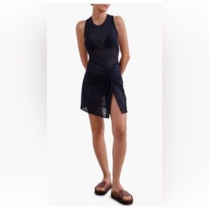 ViX Paula Hermanny Mila Sheer Faux
Wrap Cover-Up Dress, size L. NWOT.